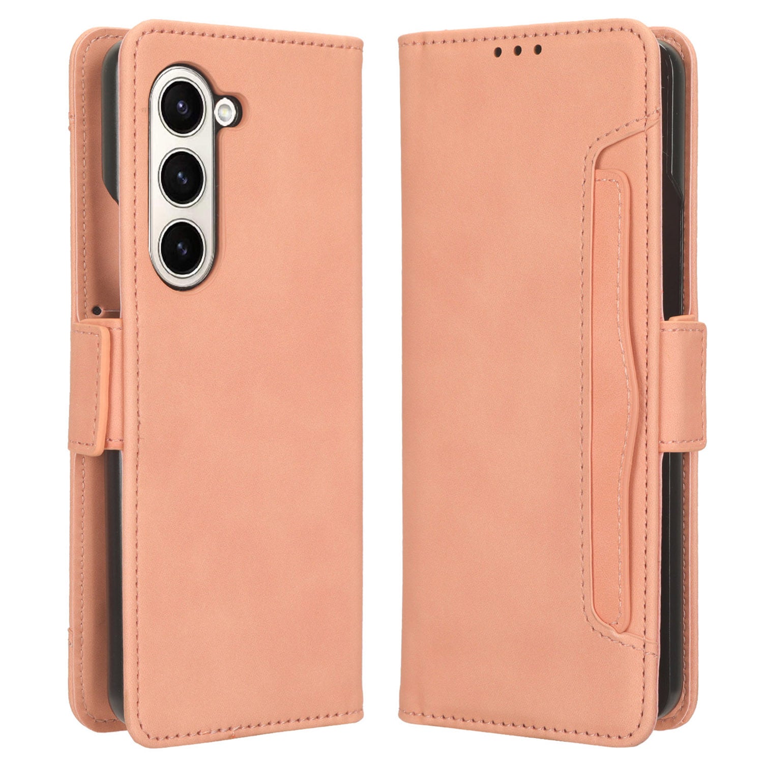 Multiple Card Slots Leather Case for Samsung Galaxy Z Fold5 5G Wallet Stand Phone Cover Multiple Card Slots Leather Case for Samsung Galaxy Z Fold5 5G Wallet Stand Phone Cover
